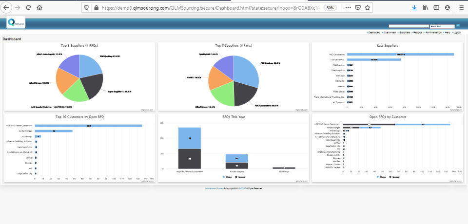 screenshot of QSTRAT Sourcing